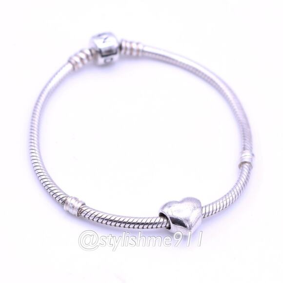 Authentic Pandora Retired Smooth Heart Bead - 790137 - Picture 5 of 10